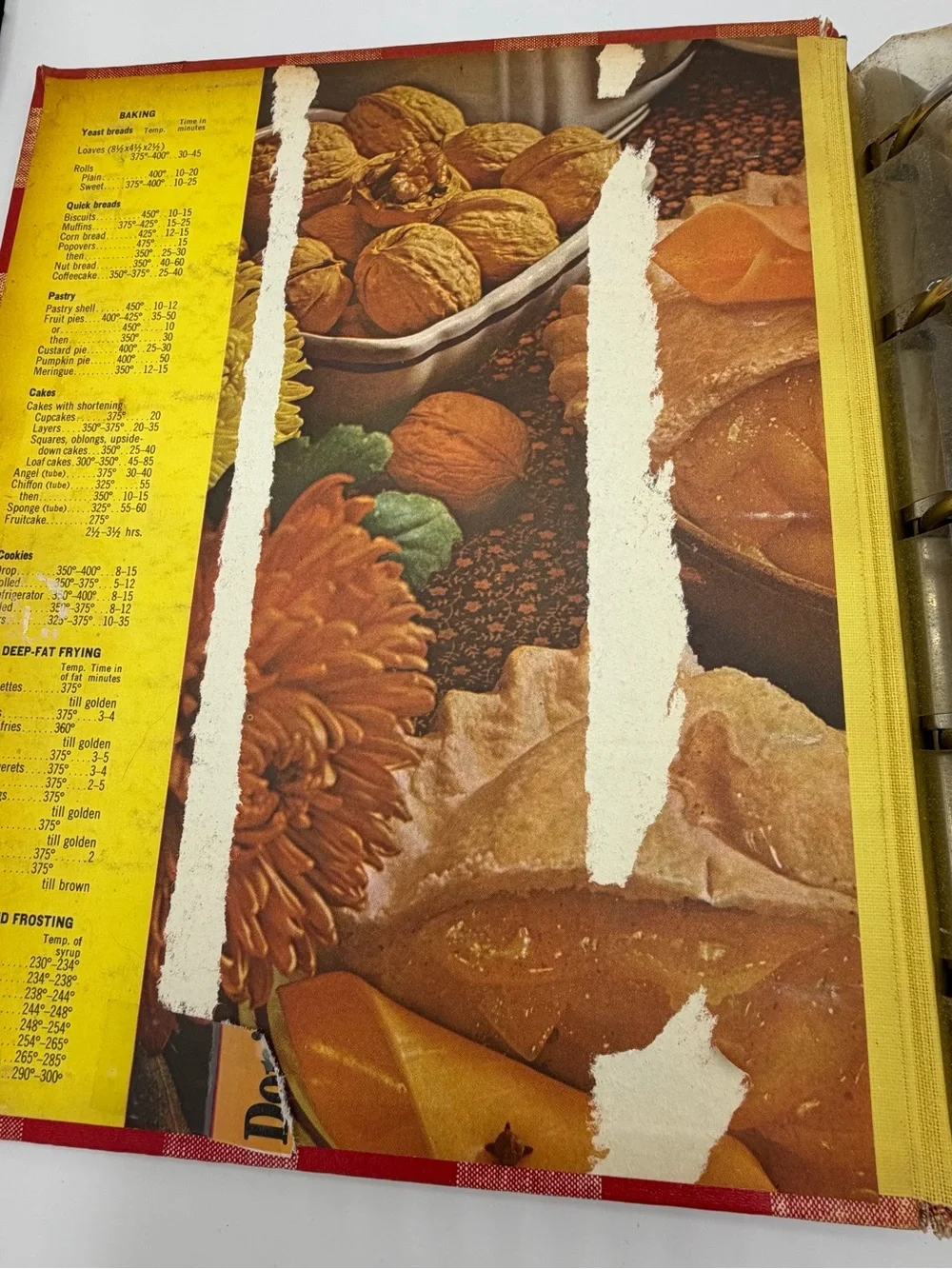 Vintage Better Homes & Gardens Red Plaid Cook Book 1960s Yellow Tabs